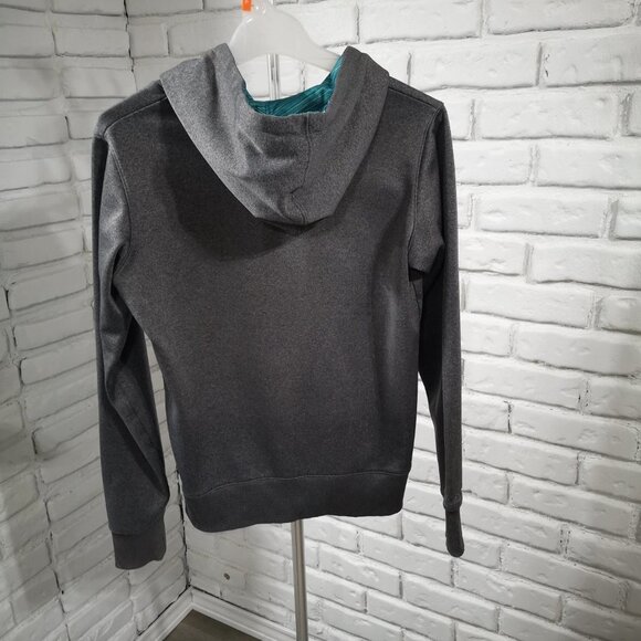 Under Armour Cold Gear Ladies Grey Size Small Fleece Lined Semi Fitted Hoodie - Picture 2 of 12